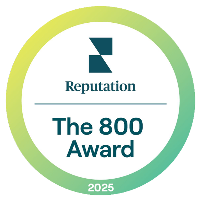 Best Customer experience award reputation.com